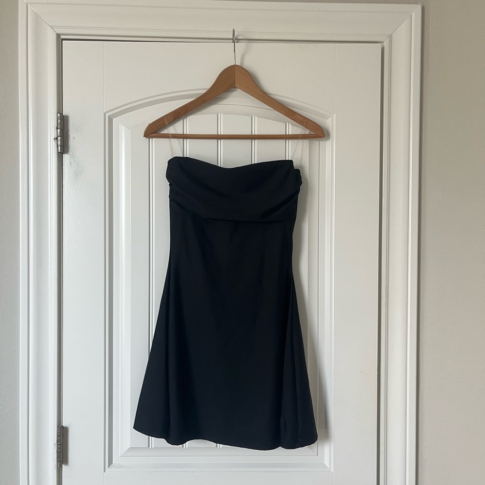 Windsor Black Strapless A-Line Mini Dress